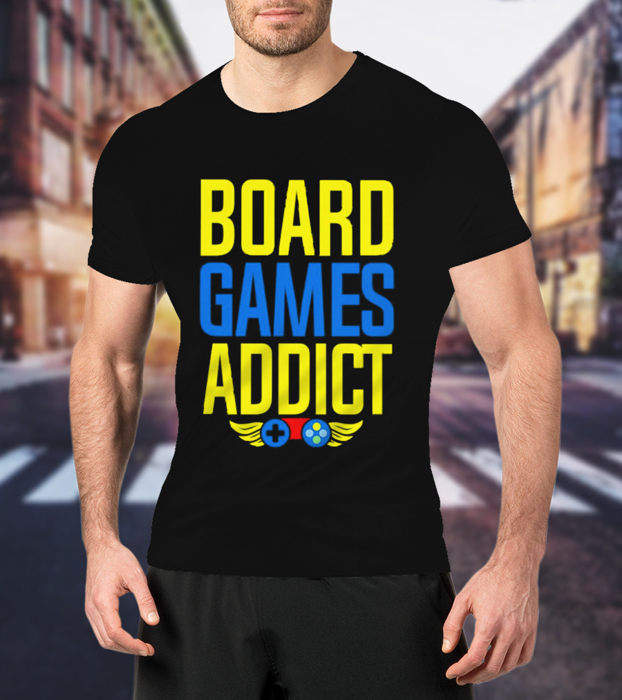 Board Games Addict Controller Wings T-Shirt
