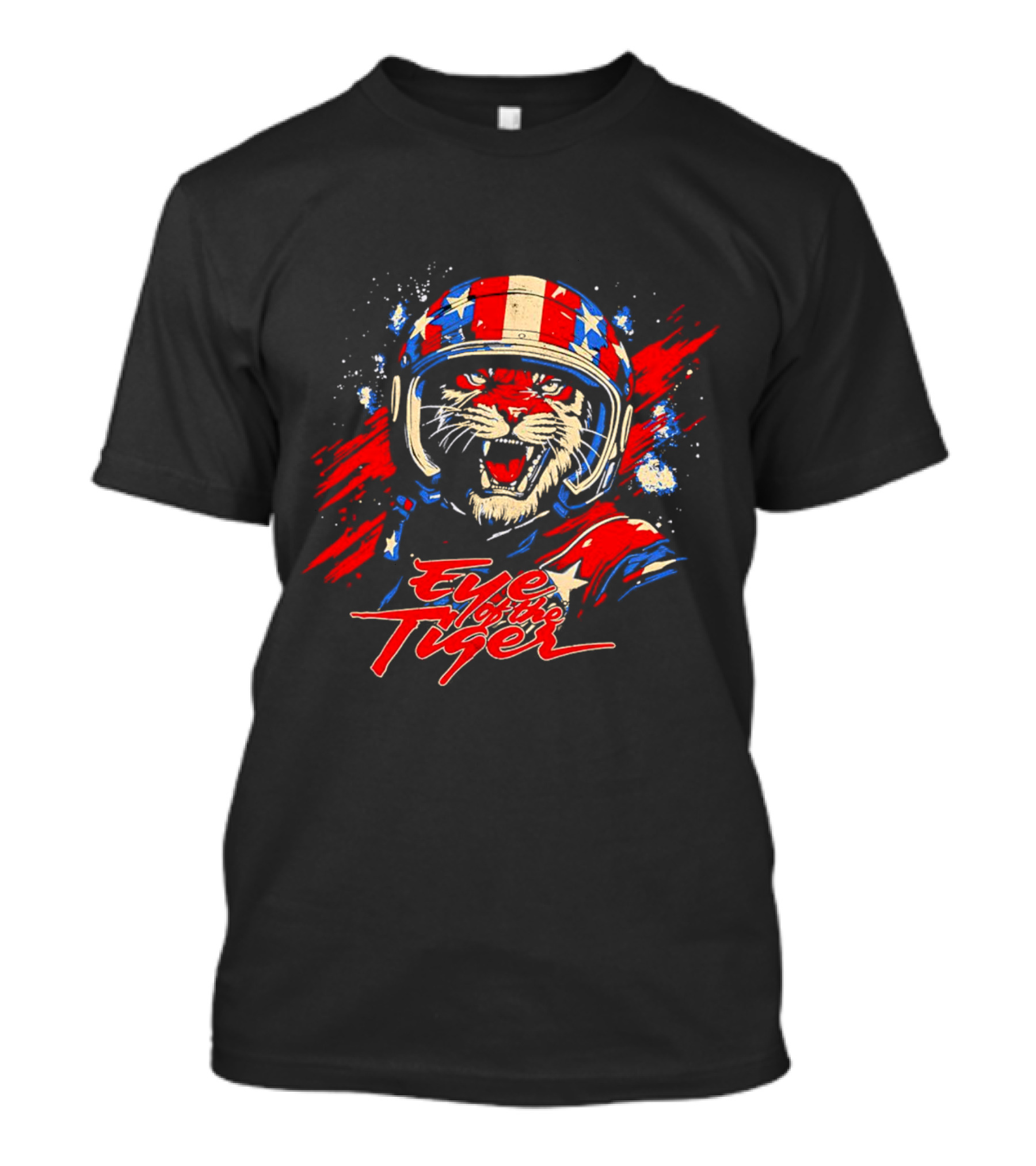 Eye Of The Tiger American Patriotic Helmet T-Shirt