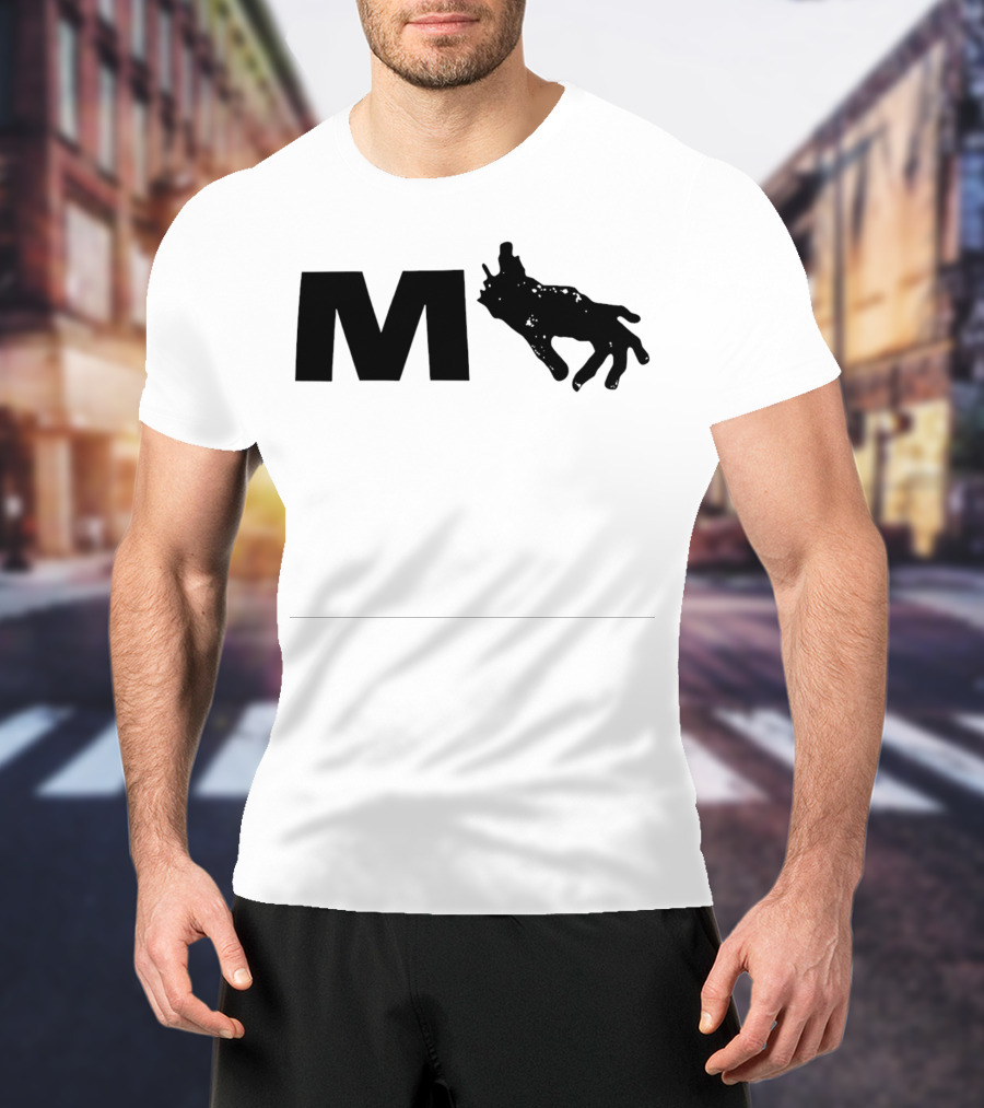 Monkeypaw Productions M With Hand Silhouette Jordan Peele T-Shirt