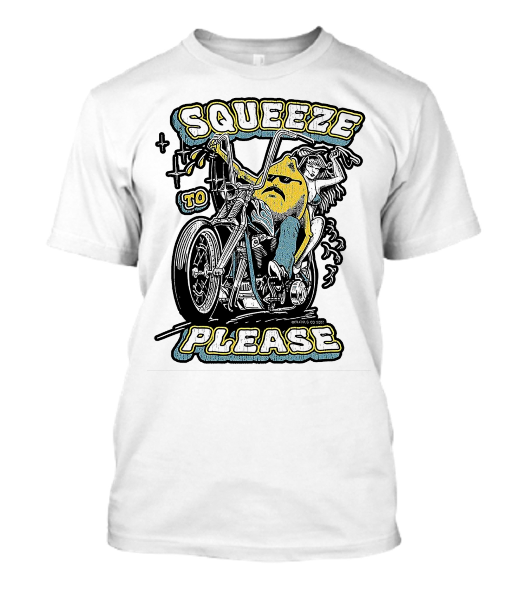 Squeeze To Please Motorcycle Rider Adventure T-Shirt