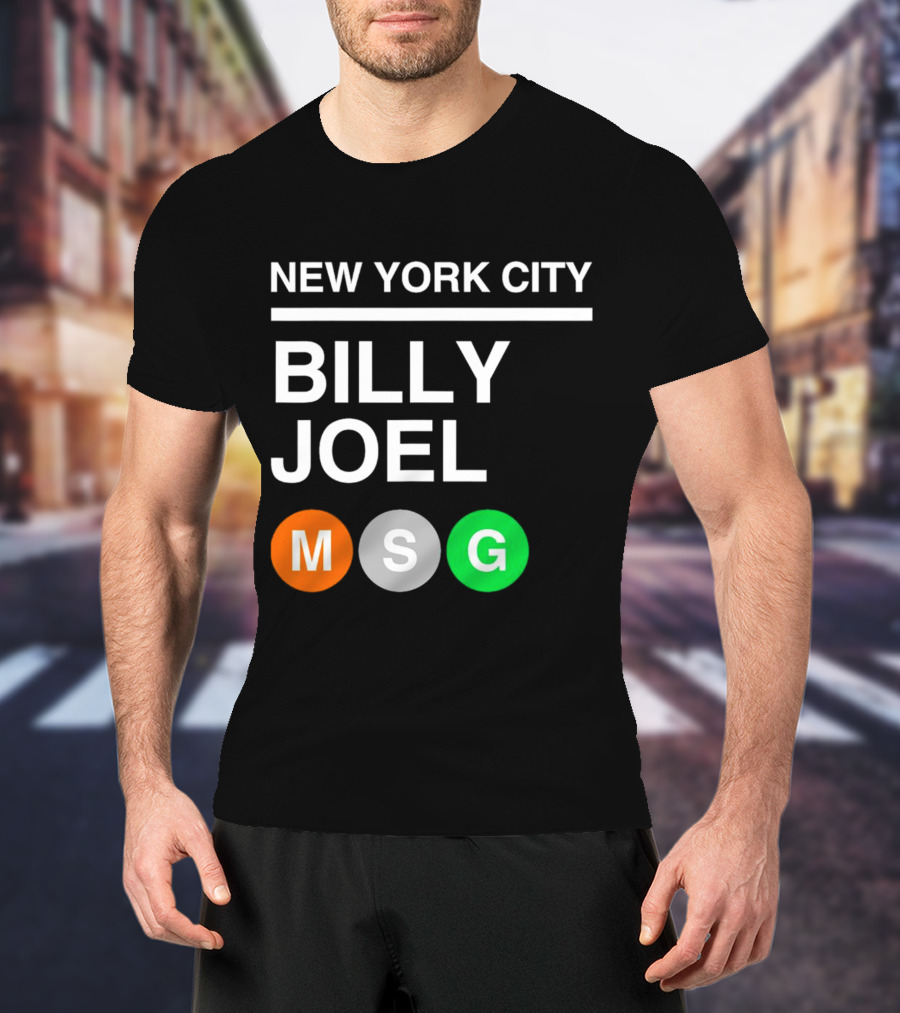 NEW YORK CITY BILLY JOEL MSG Subway T-Shirt