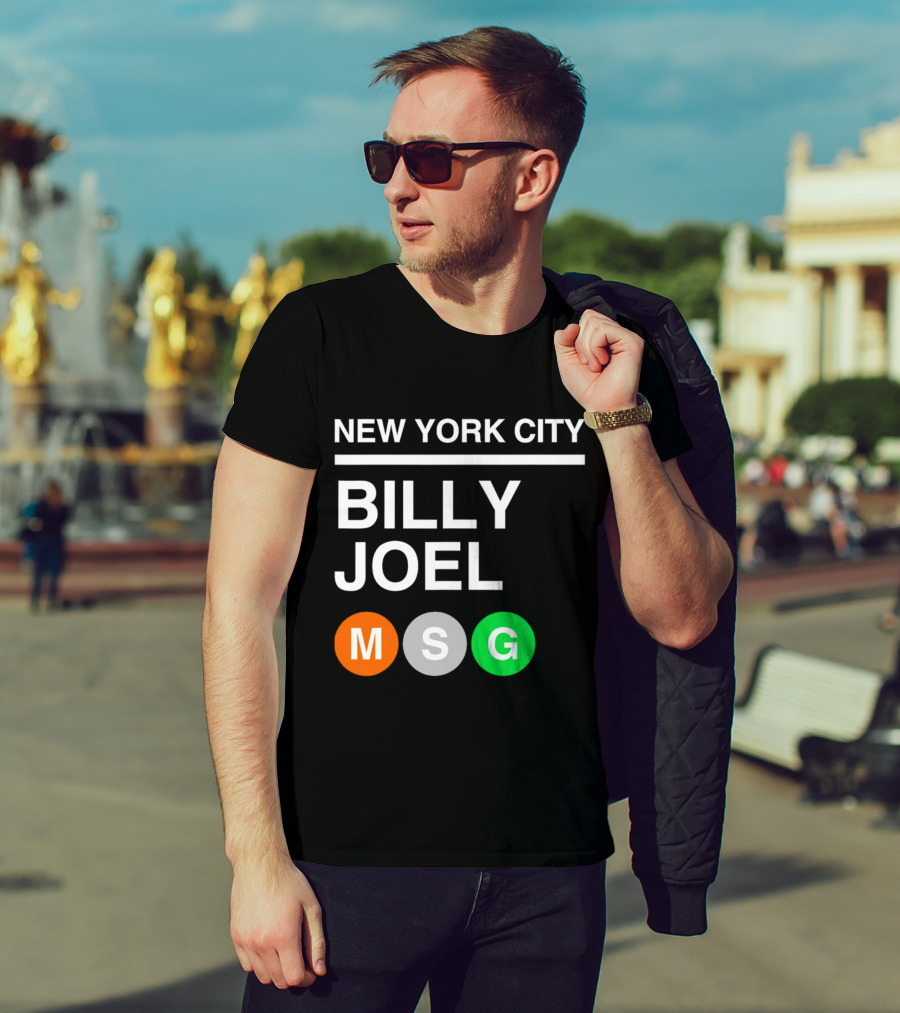 NEW YORK CITY BILLY JOEL MSG Subway T-Shirt