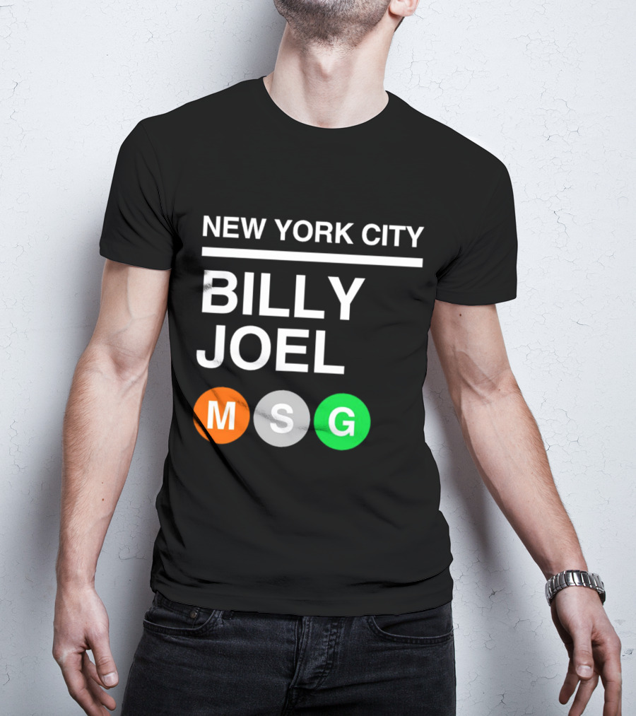 NEW YORK CITY BILLY JOEL MSG Subway T-Shirt