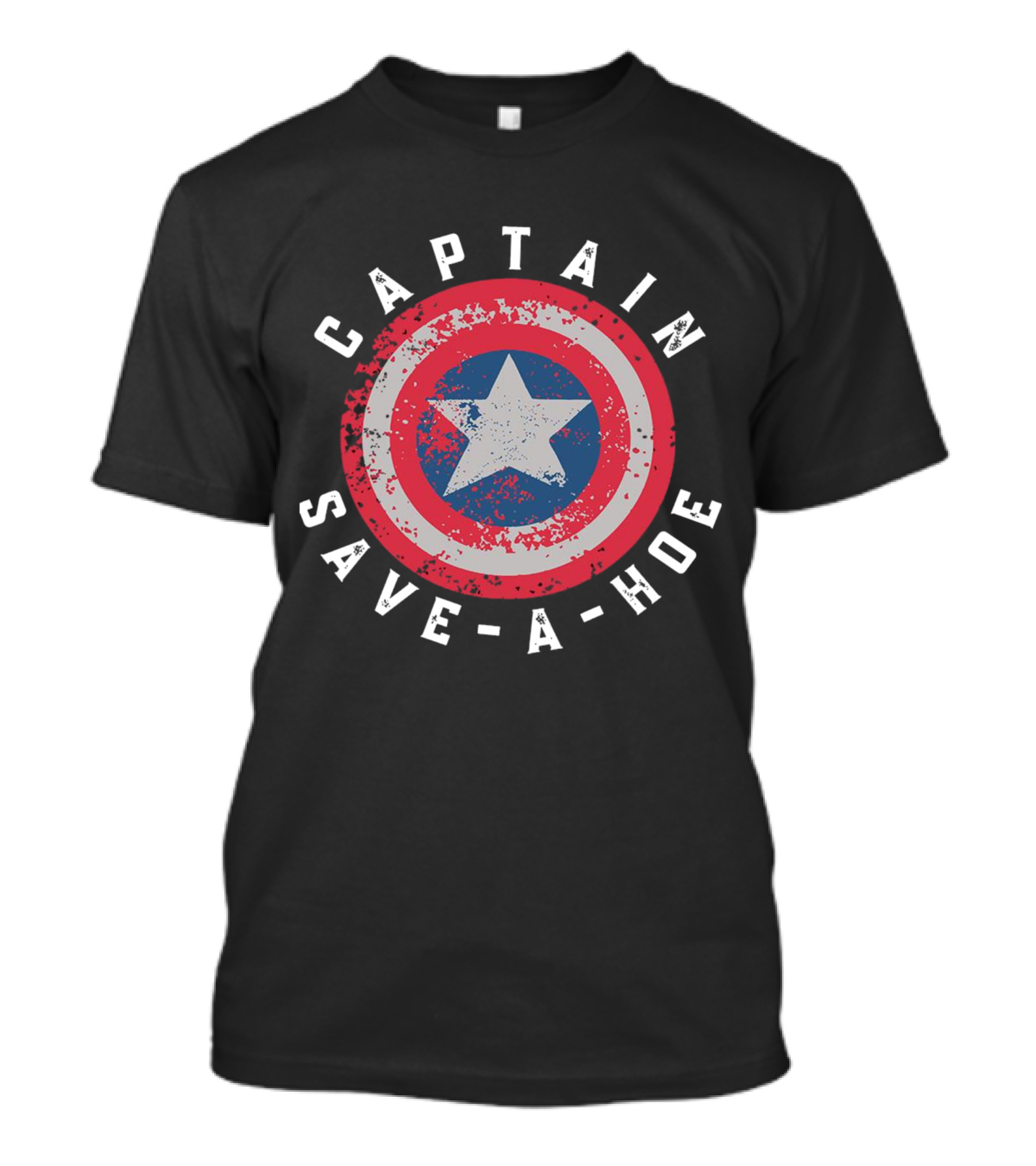 Captain Save A Hoe Shield Star Emblem T-Shirt