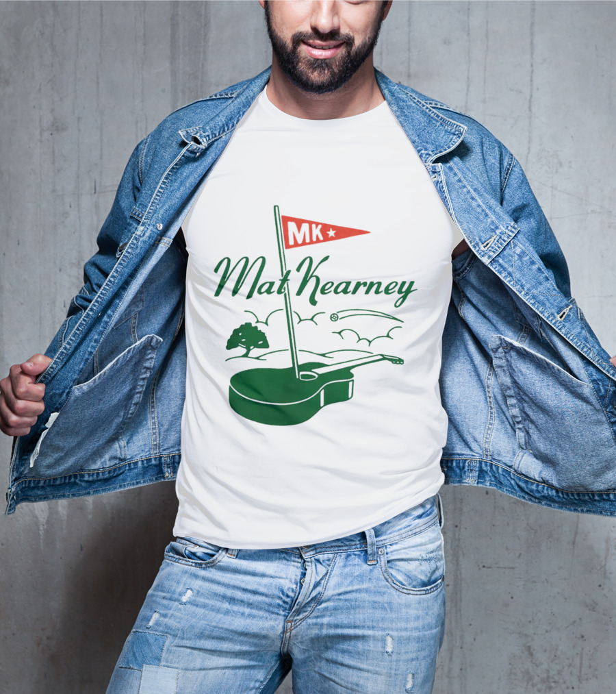 Mat Kearney MK Golf Guitar Flag T-Shirt