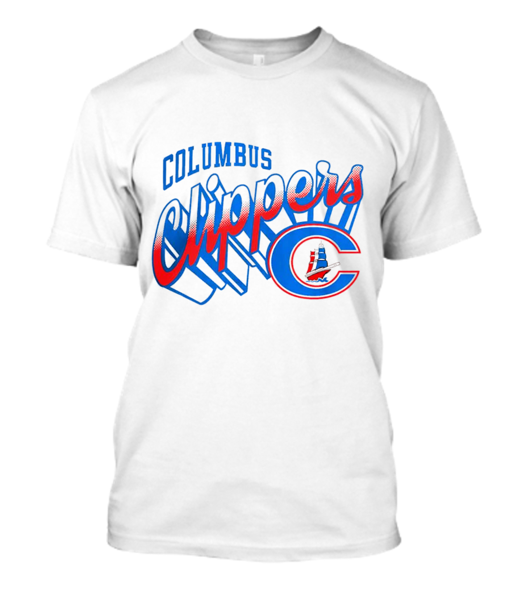 Columbus Clippers 3D Logo Ash Where I’m From T-Shirt