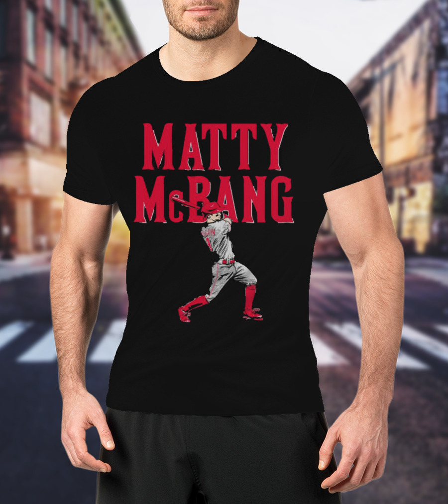 Matty McBang Matt McLain Cincinnati Reds Baseball Player T-Shirt