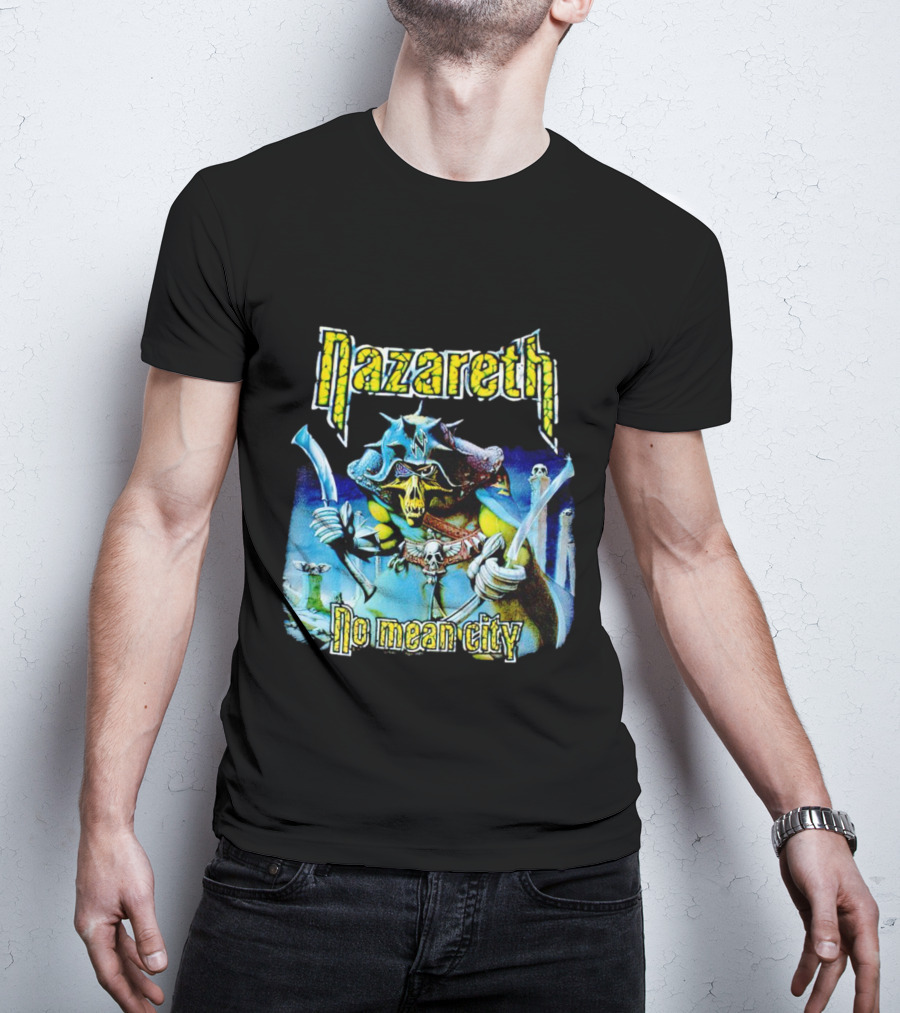 Nazareth No Mean City Skeleton Warrior T-Shirt