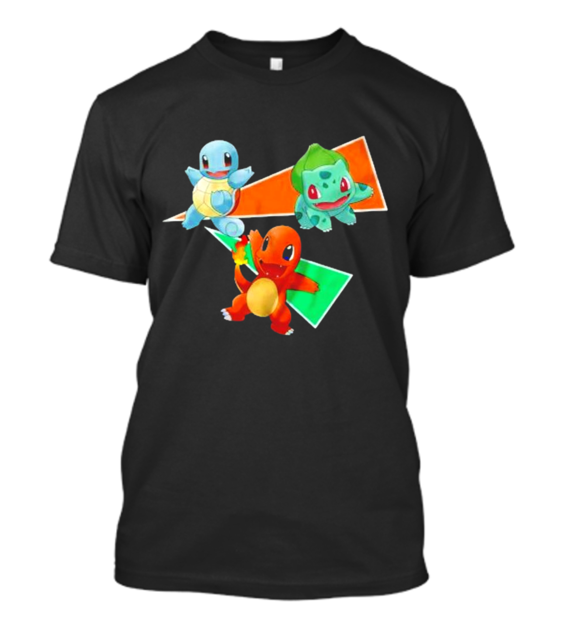 Charmander Bulbasaur Squirtle Pokemon Starter Trio T-Shirt