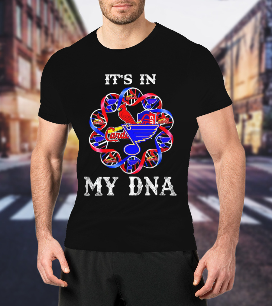 It's In My DNA St Louis City SC Cardinals Blues T-Shirt