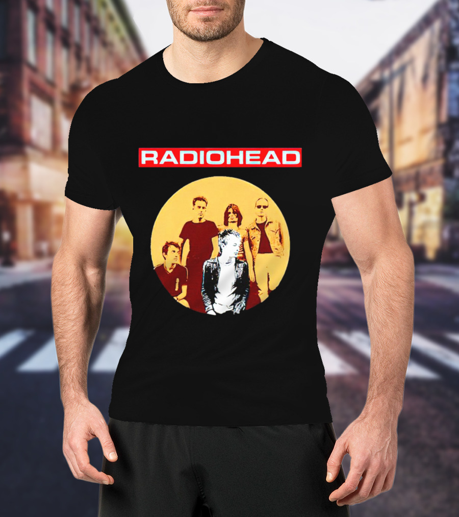 RADIOHEAD Band Members Vintage Circle T-Shirt