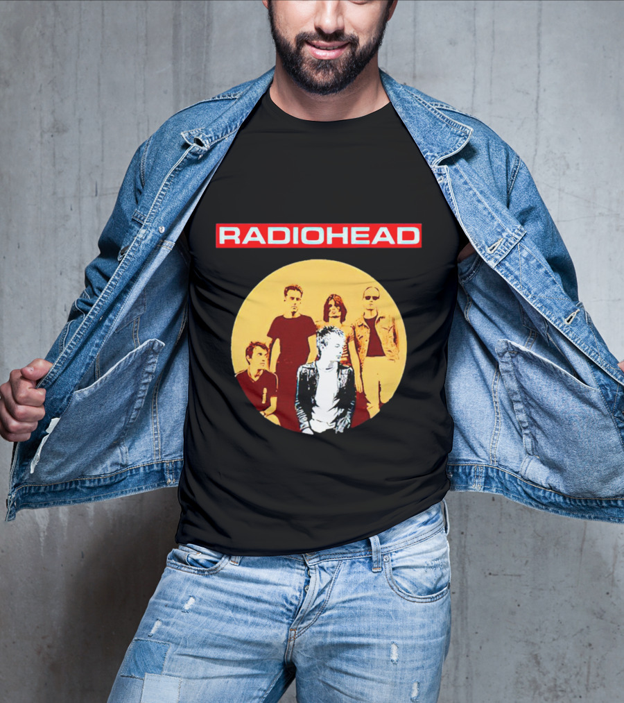 RADIOHEAD Band Members Vintage Circle T-Shirt