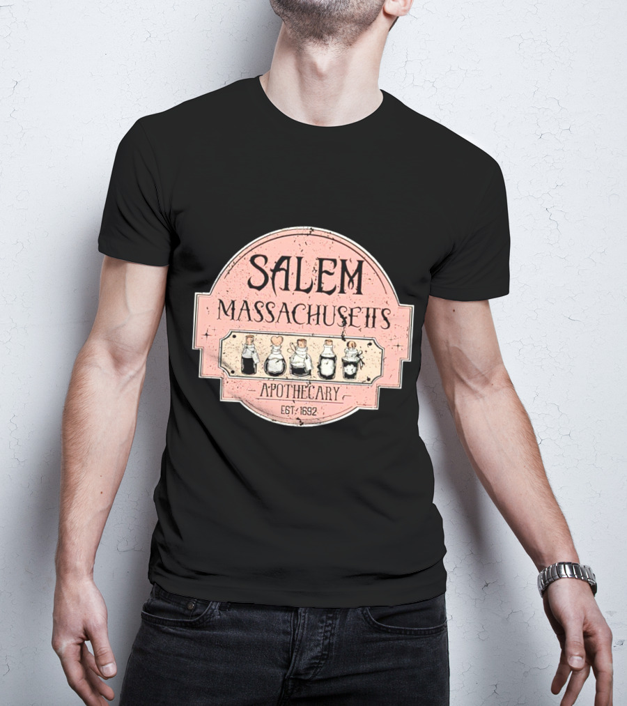 Salem Massachusetts Apothecary Est. 1692 Halloween T-Shirt