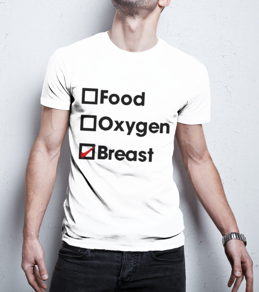 Food Oxygen Breast Checkmark T-Shirt