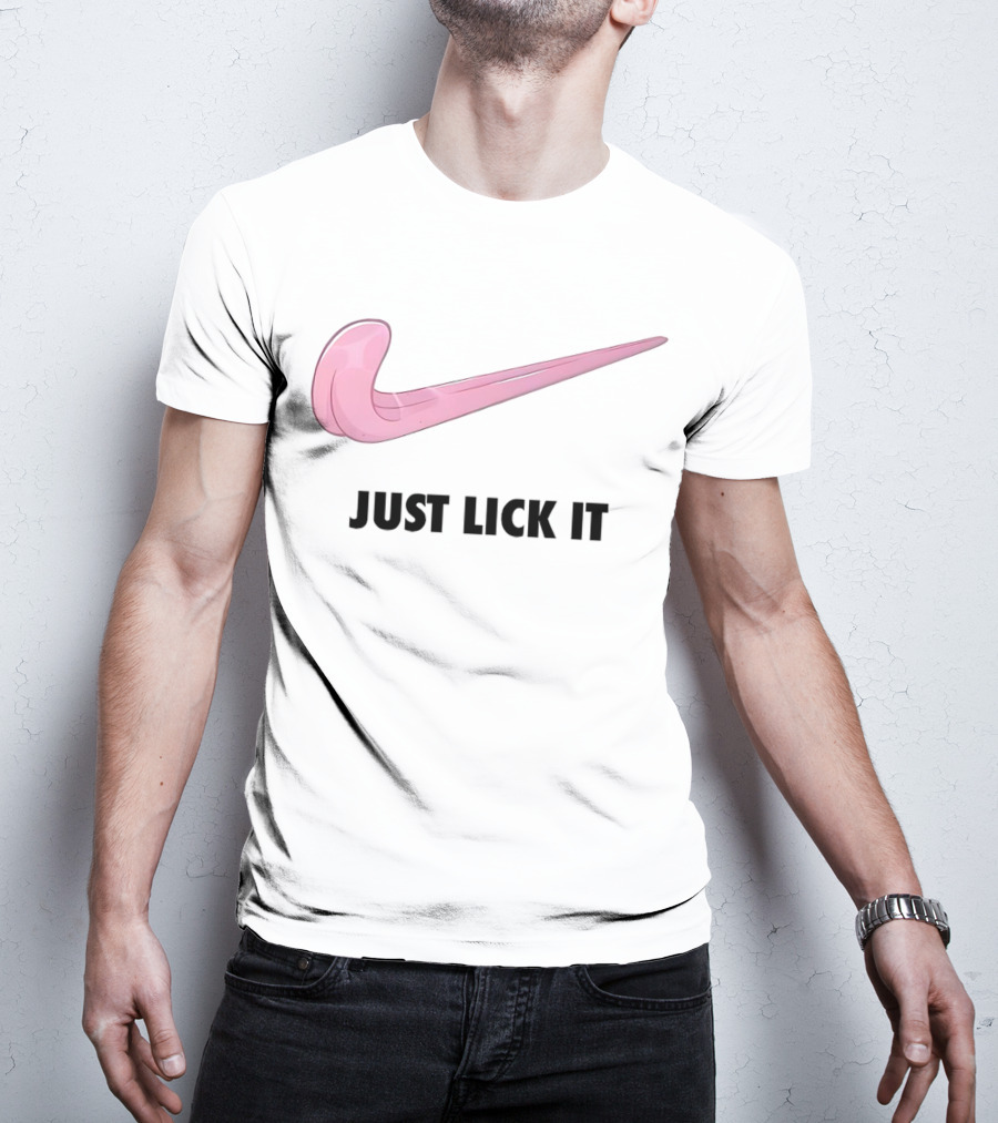 Just Lick It Pink Swoosh T-Shirt
