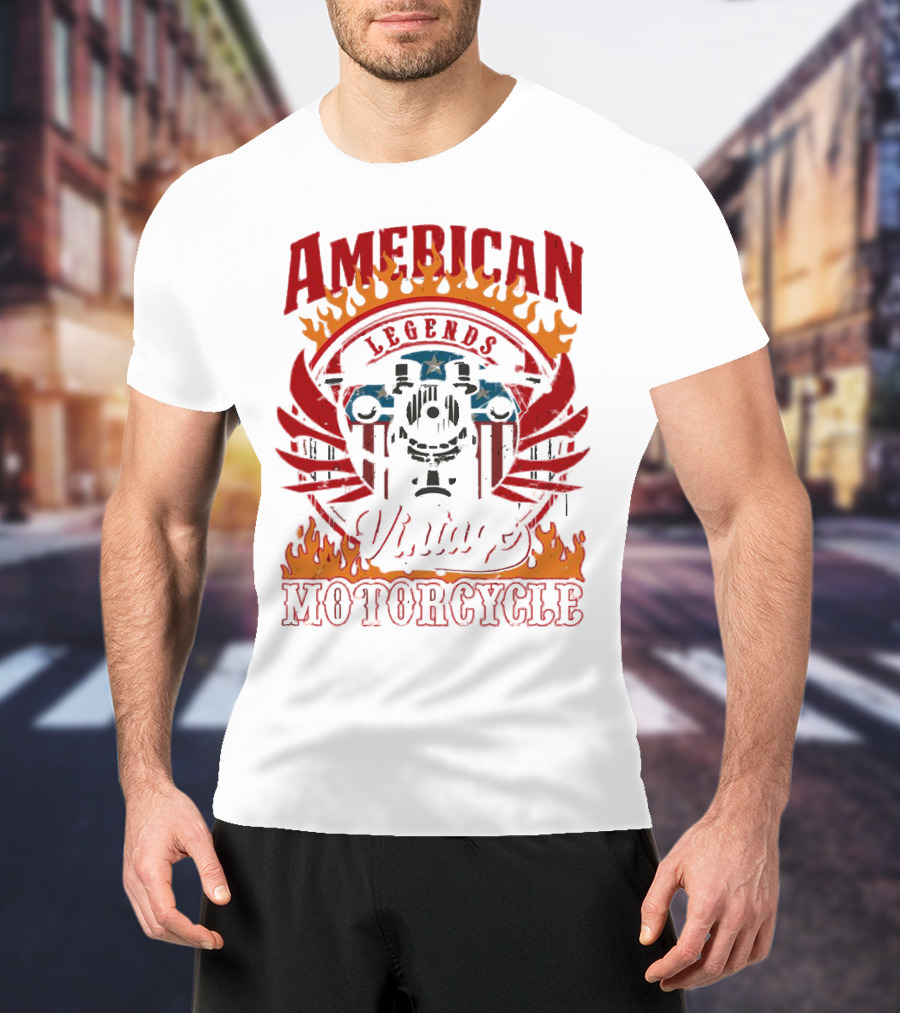 American Legends Vintage Motorcycle T-Shirt