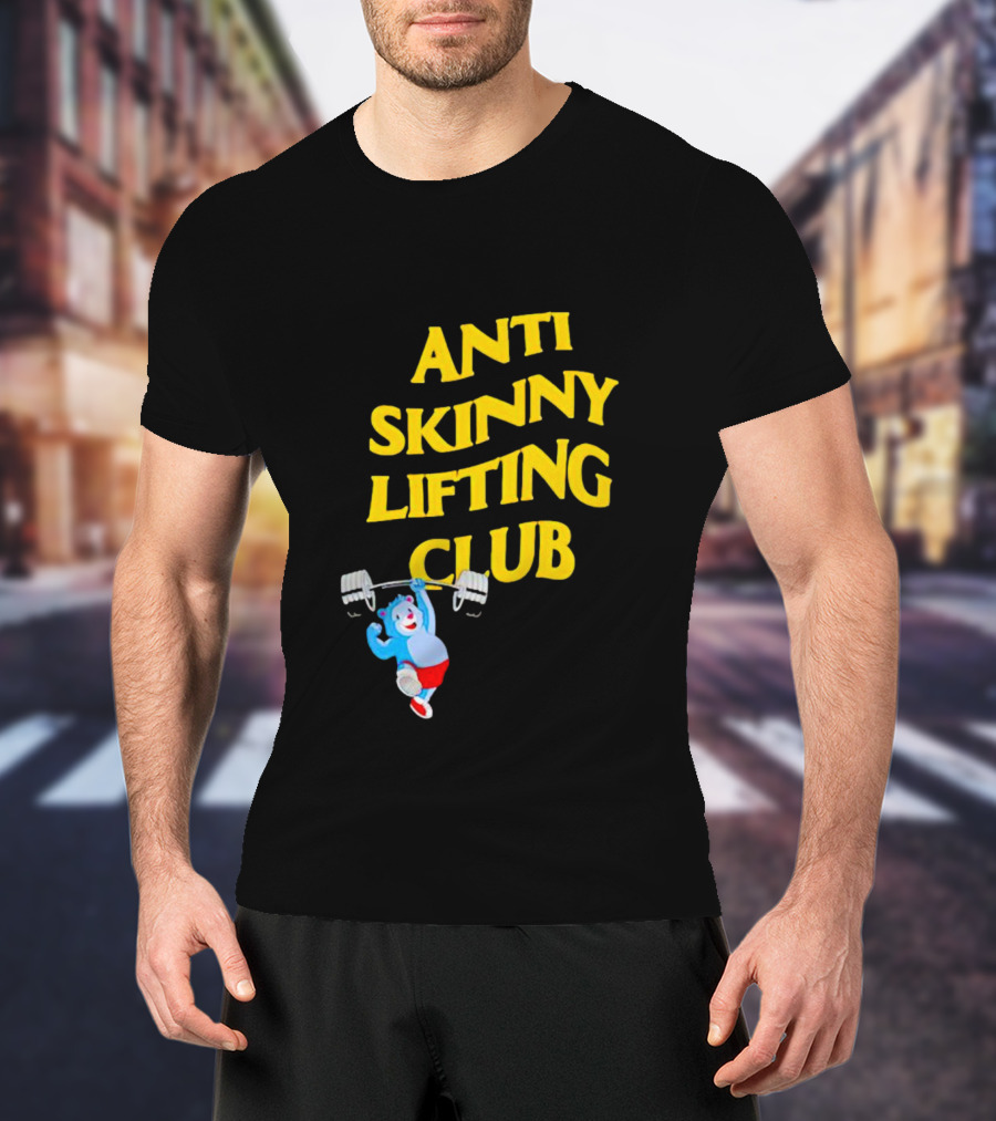 Anti-Skinny Lifting Club Bear Weightlifting T-Shirt