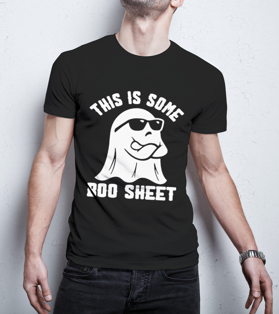 This Is Some Boo Sheet Halloween Ghost Wearing Sunglasses T-Shirt