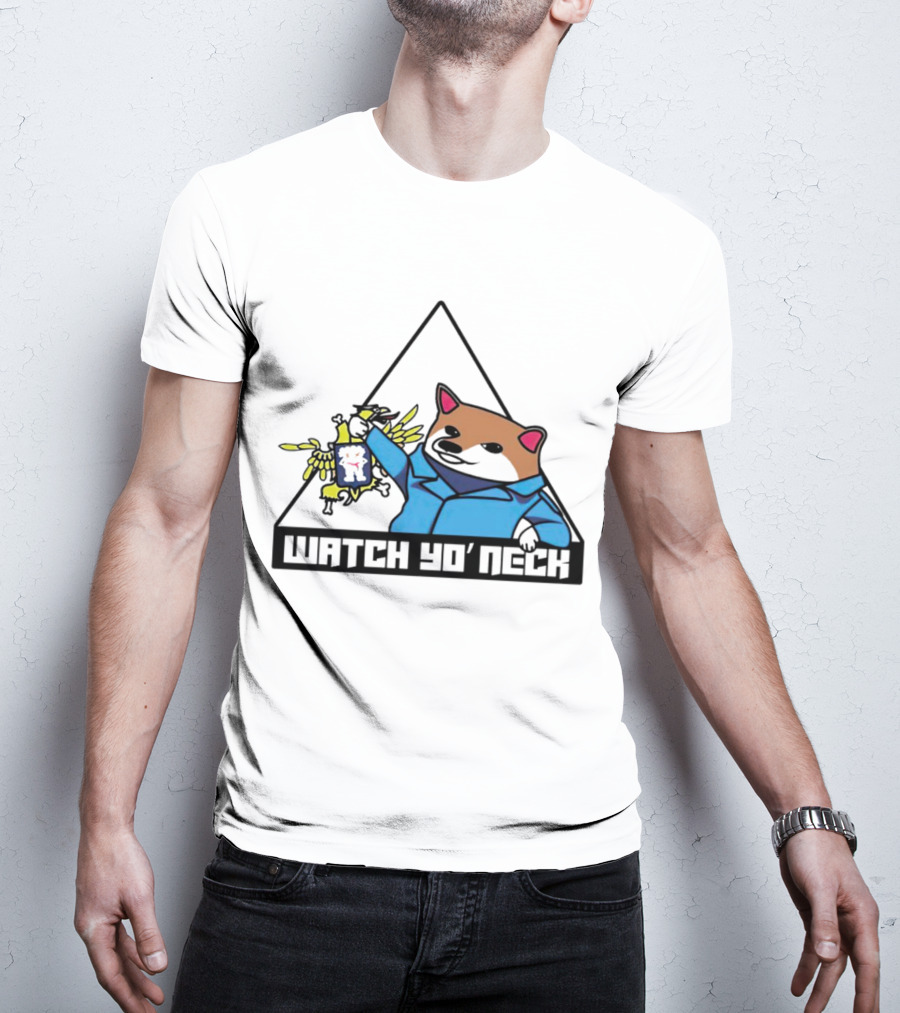 Watch Yo’ Neck Racoon Holding Chicken T-Shirt