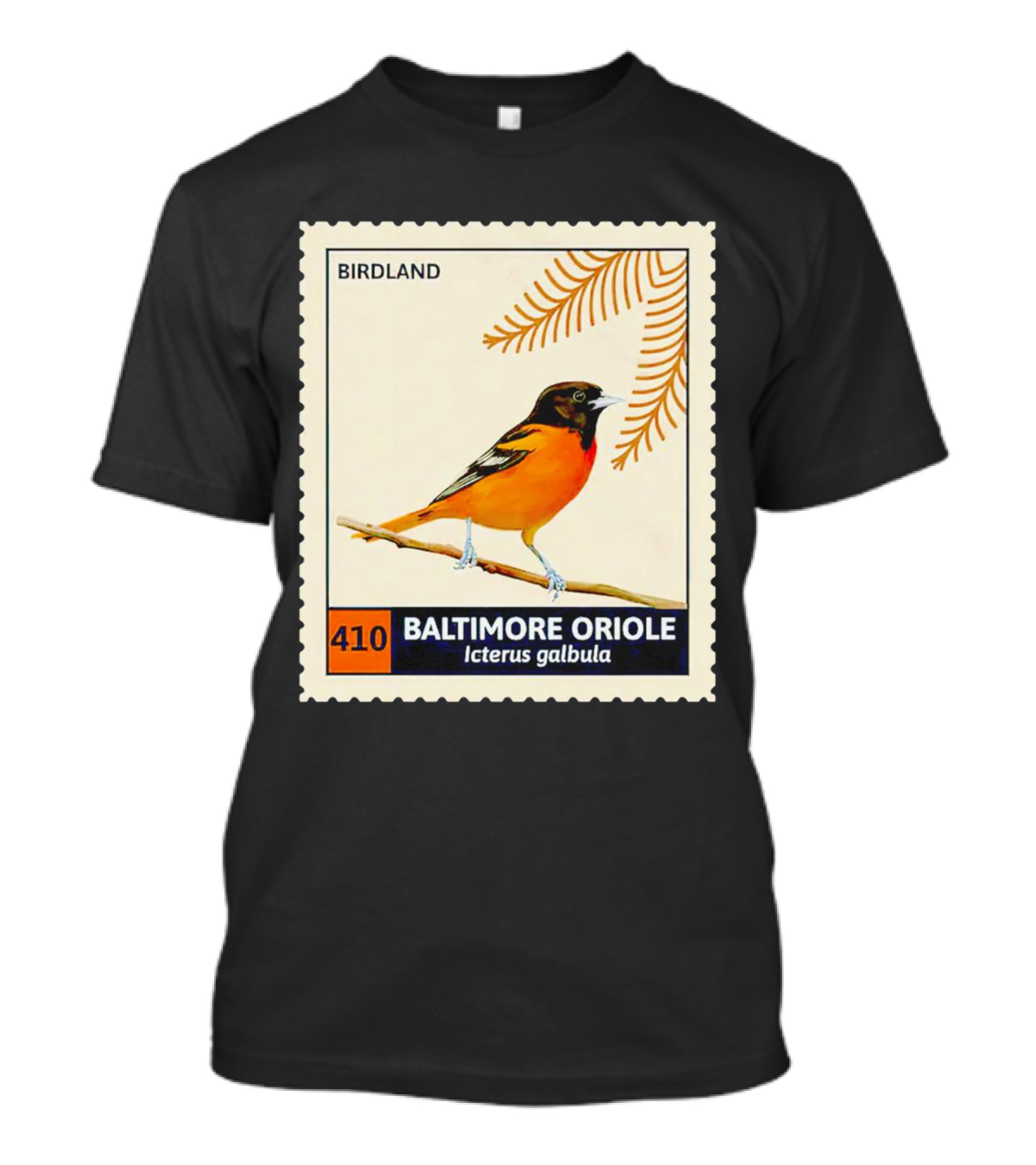 BIRDLAND 410 BALTIMORE ORIOLE Icterus Galbula T-Shirt