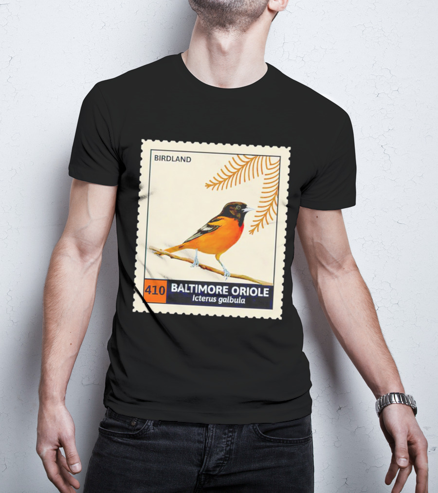 BIRDLAND 410 BALTIMORE ORIOLE Icterus Galbula T-Shirt