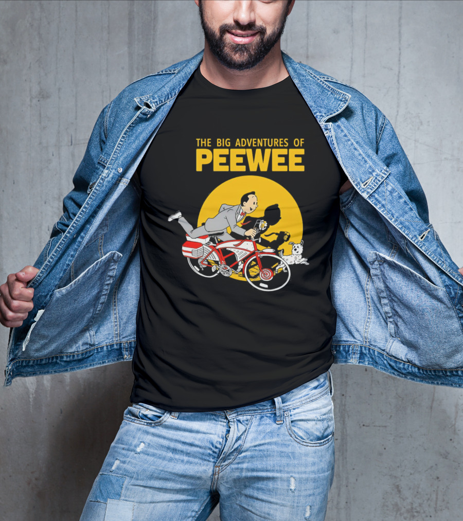The Big Adventures Of Peewee Bicycle Run With Flower And Dog T-Shirt