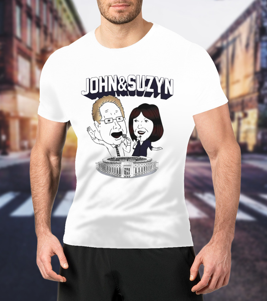 New York Yankees John And Suzyn Commentary At Yankee Stadium T-Shirt