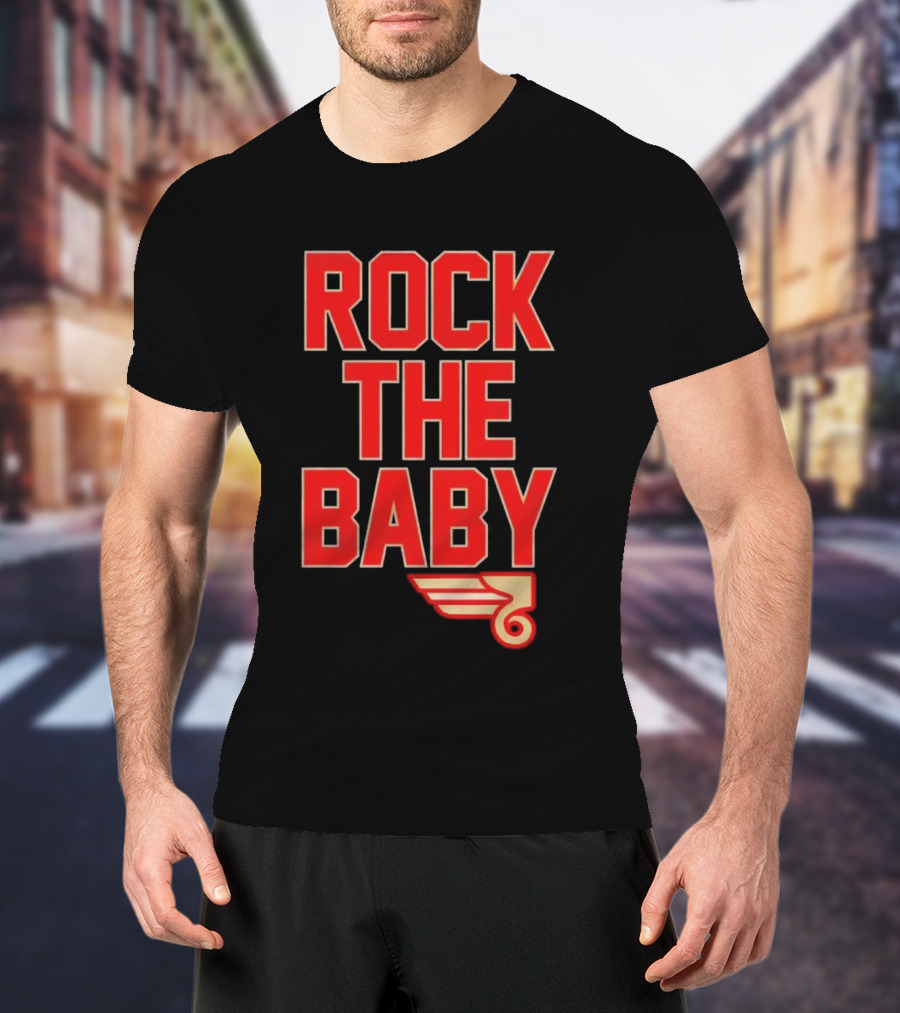 ROCK THE BABY Basketball Dunking T-Shirt