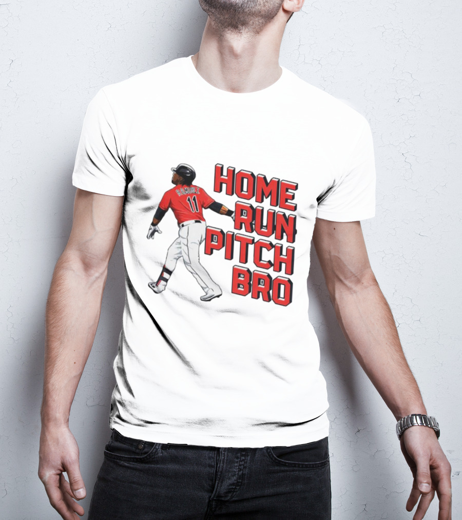 Jose Ramirez 11 Home Run Pitch Bro T-Shirt