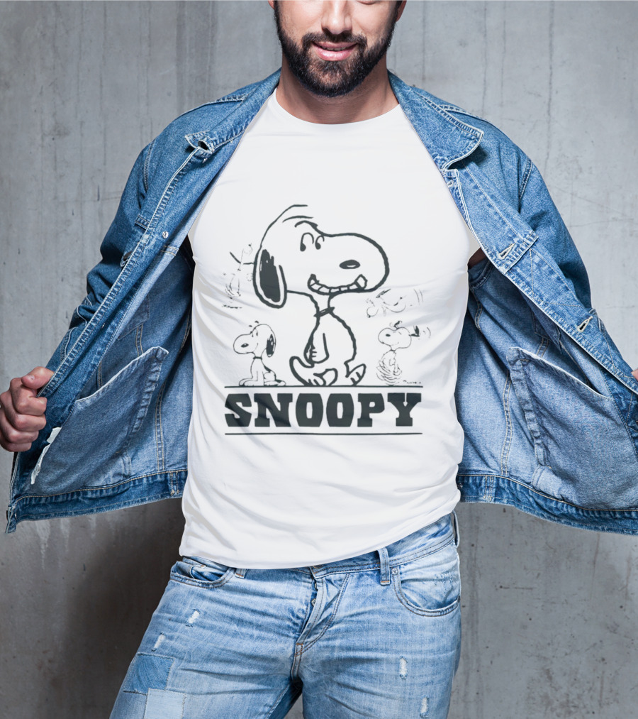Peanuts Snoopy Sketch Montage T-Shirt