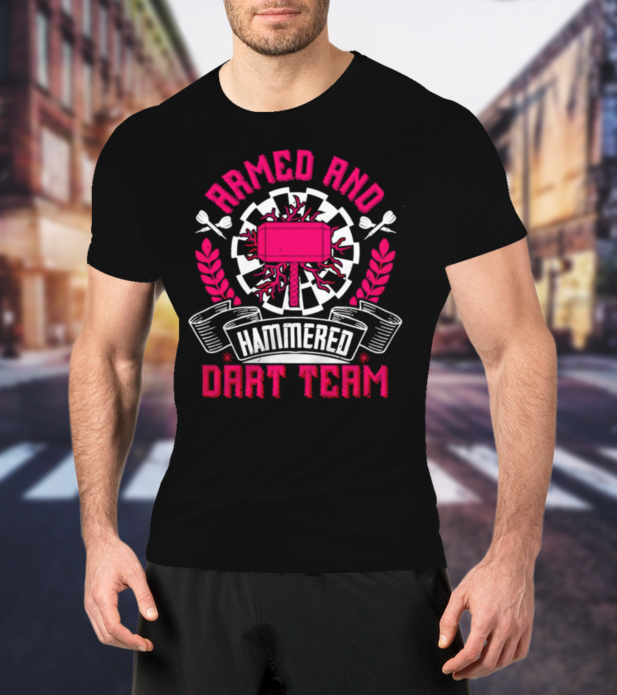 Armed And Hammered Dart Team Hammer Laurel T-Shirt