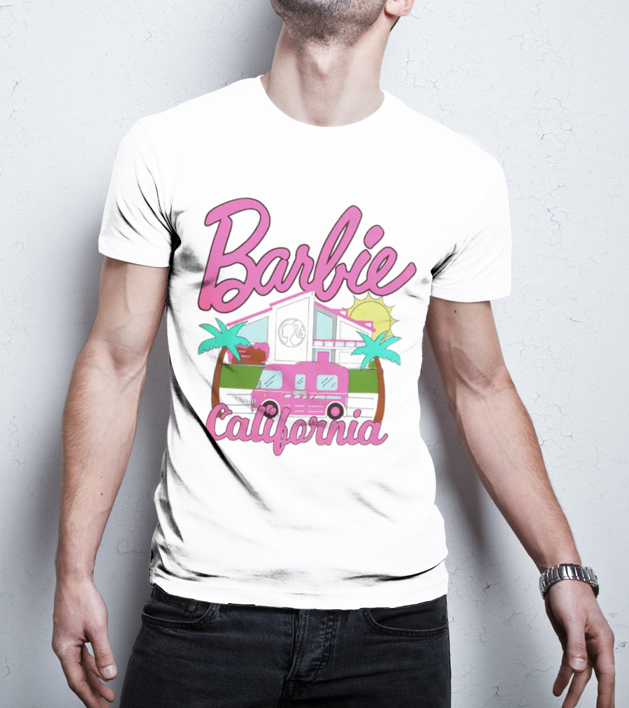 Barbie Dreamhouse California Camper With Palm Trees And Sun T-Shirt