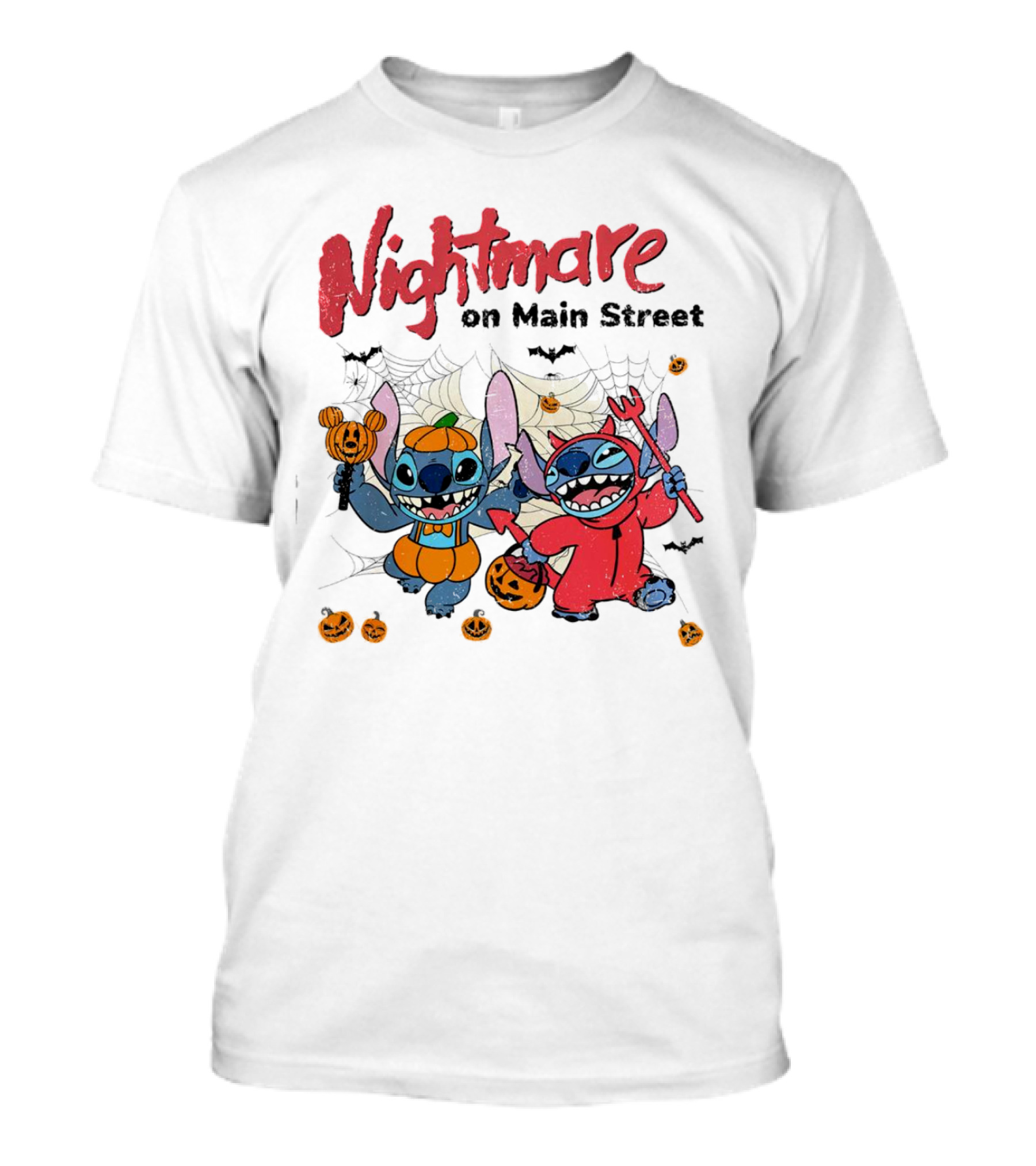 Nightmare On Main Street Halloween Disney Stitch T-Shirt