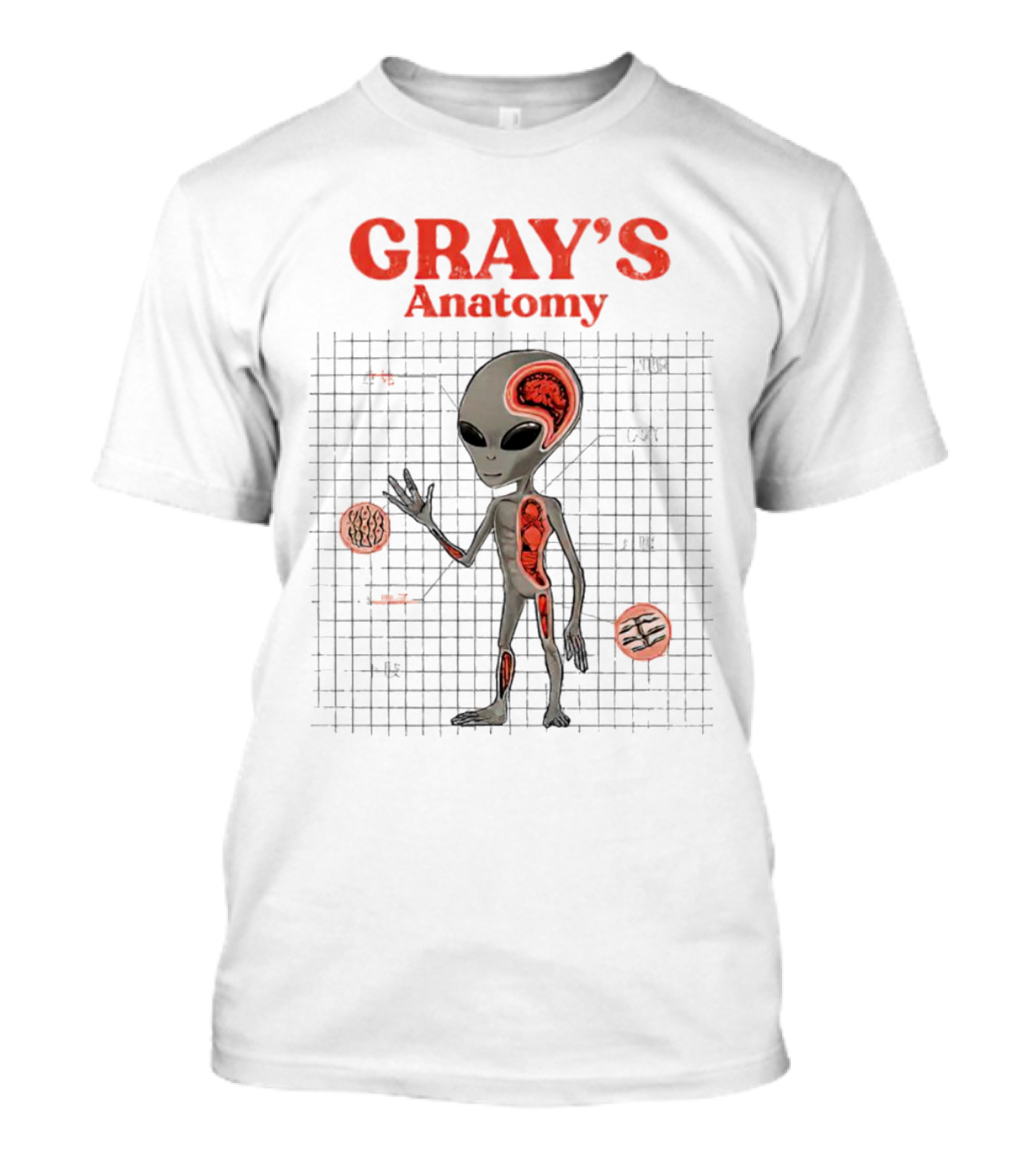 GRAY'S Anatomy Little Gray Man Vintage Kaiju T-Shirt