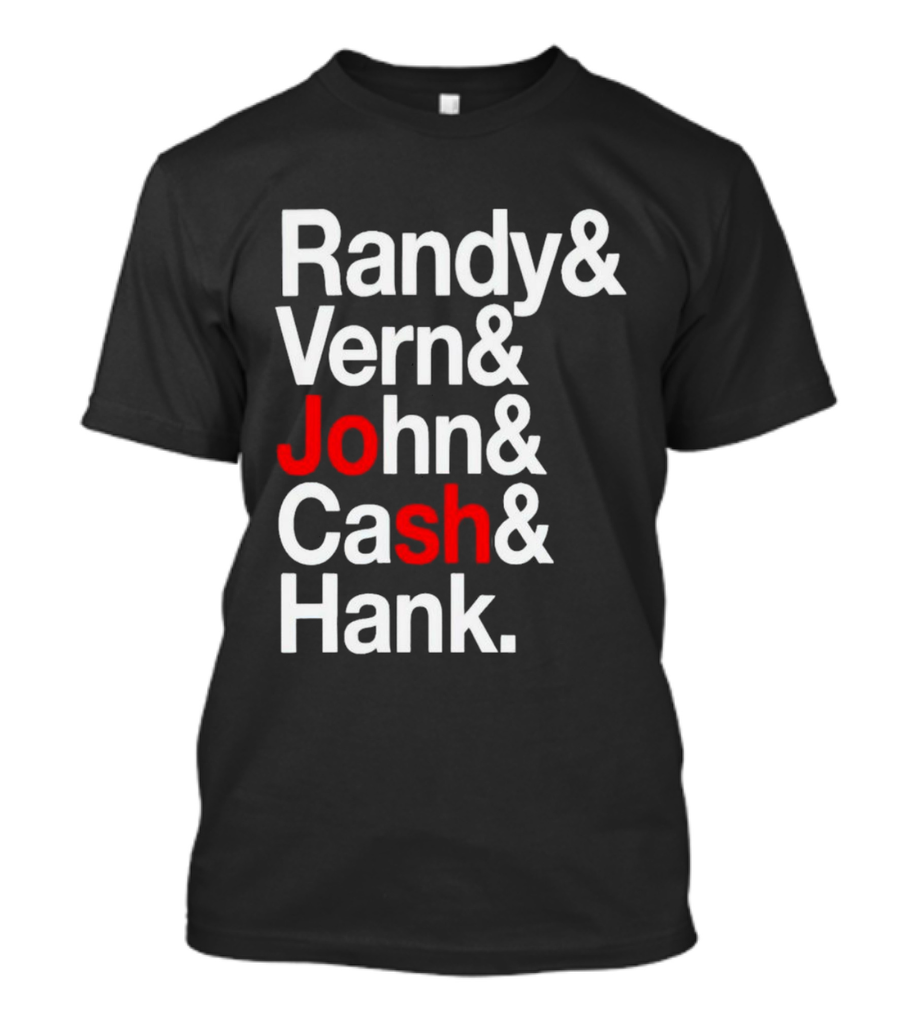 Randy Vern John Cash Hank Country Music Icons T-Shirt
