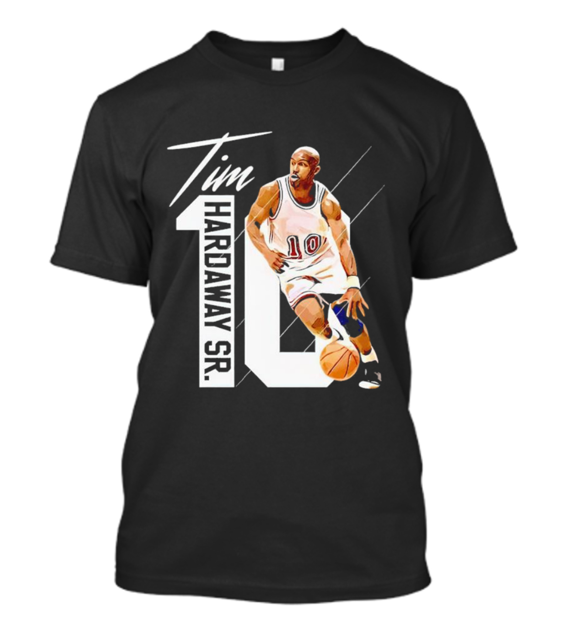 Tim Hardaway Sr. Basketball Number 10 Michigan Player T-Shirt