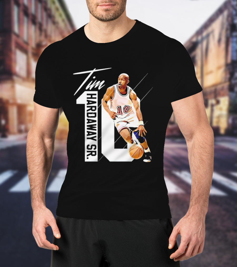 Tim Hardaway Sr. Basketball Number 10 Michigan Player T-Shirt