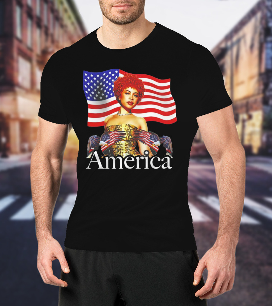 Ice Spice America United States Flag T-Shirt