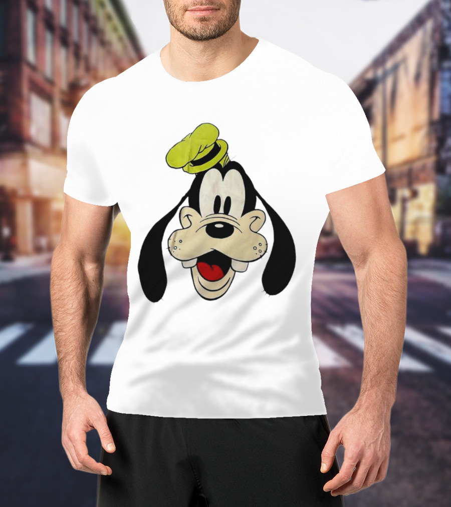 Yats Goofy Head Disney Character Face T-Shirt
