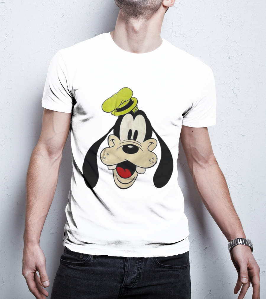 Yats Goofy Head Disney Character Face T-Shirt