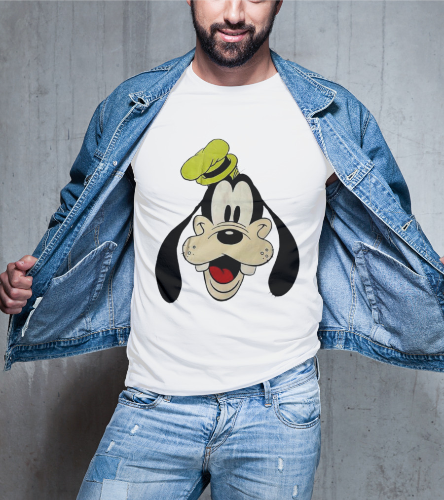Yats Goofy Head Disney Character Face T-Shirt