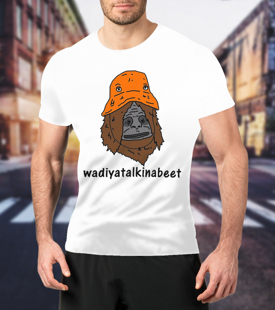 Big Lez Show Wadiyatalkinabeet Orange Hat Cartoon Character T-Shirt