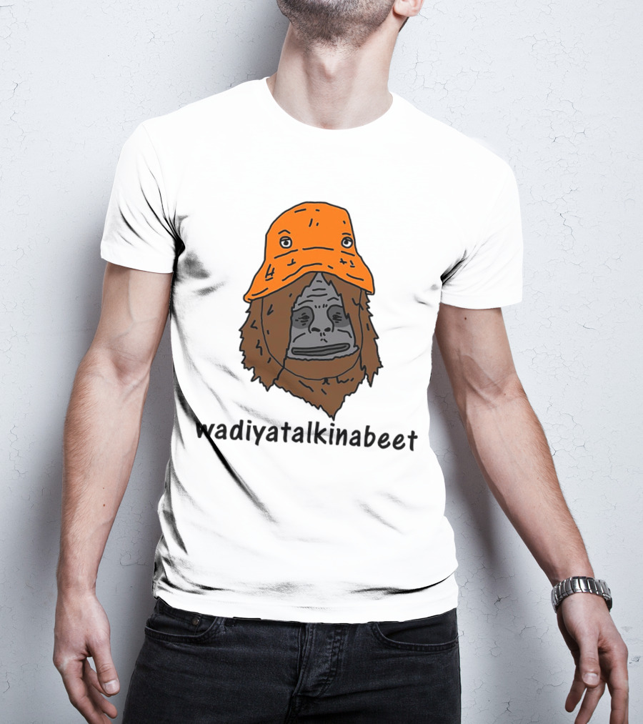Big Lez Show Wadiyatalkinabeet Orange Hat Cartoon Character T-Shirt