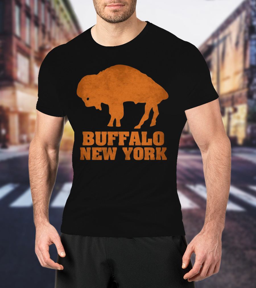 Buffalo New York Bold Orange Buffalo T-Shirt