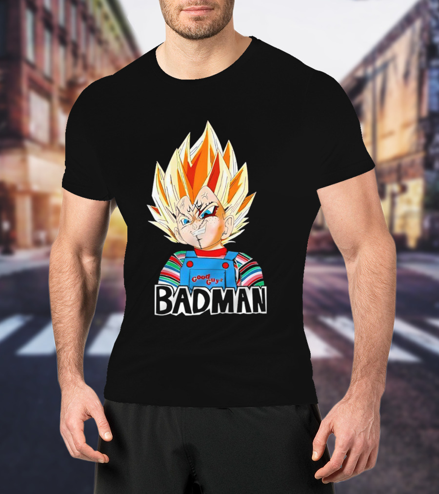 Vegeta Badman Good Guys Mashup T-Shirt