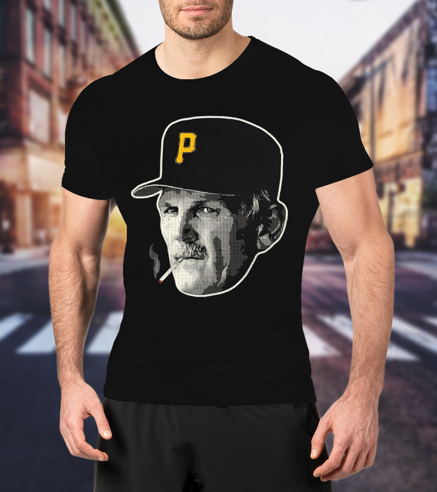 Jim Leyland Pittsburgh Pirates Manager Smoking Icon Baseball Cap T-Shirt