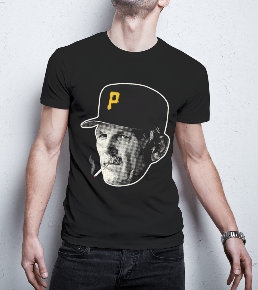 Jim Leyland Pittsburgh Pirates Manager Smoking Icon Baseball Cap T-Shirt