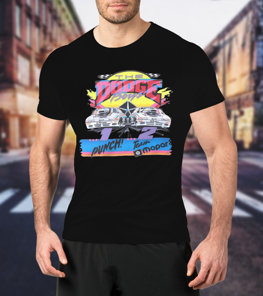 The Dodge Boys 1-2 Punch Team Mopar Racing T-Shirt