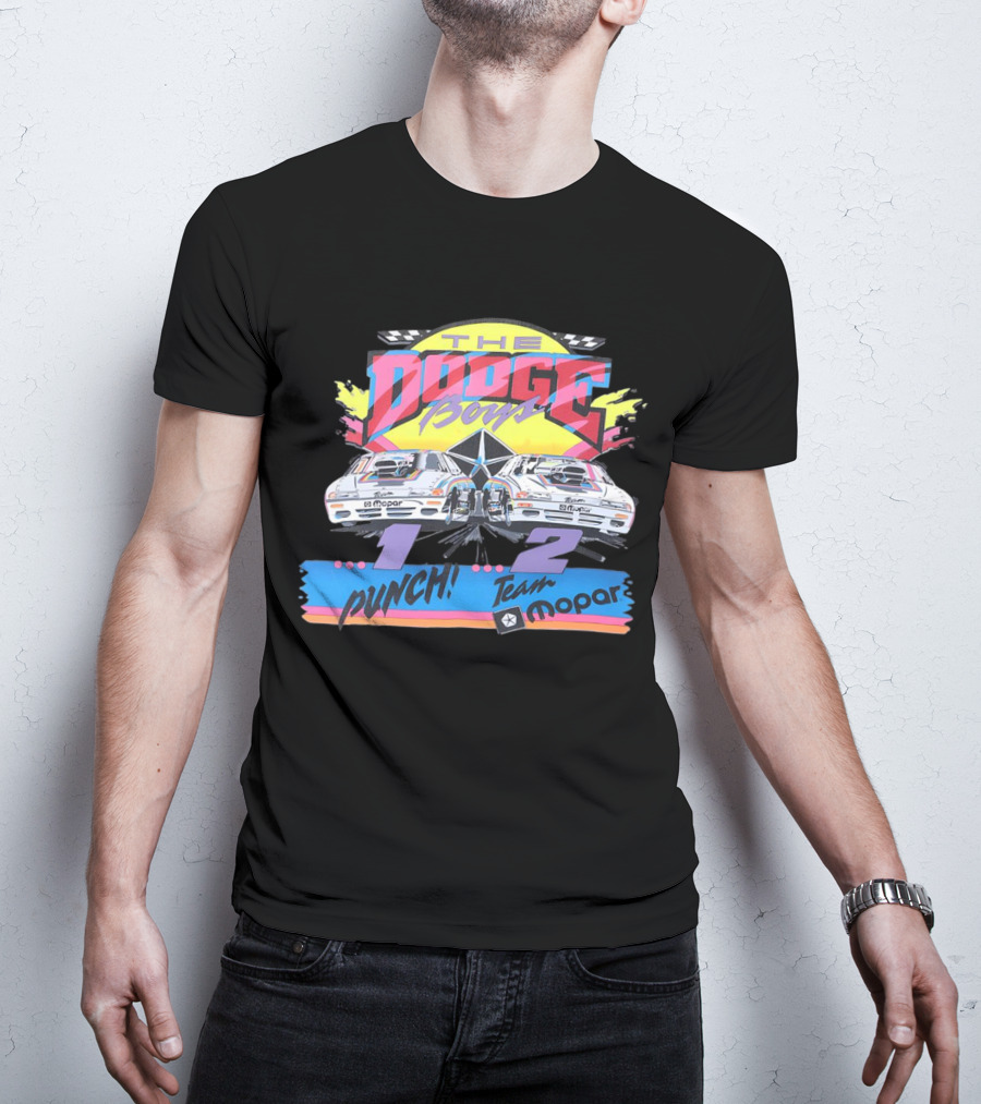 The Dodge Boys 1-2 Punch Team Mopar Racing T-Shirt