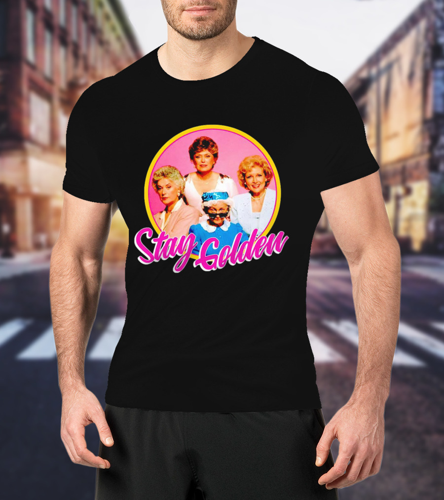 Golden Girls Character Group Circle Stay Golden T-Shirt